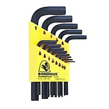 Bondhus Set 13 Hex L-Wrenches .050-3/8" Short 12237