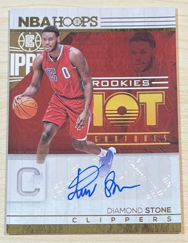 Diamond Stone 2016-17 Panini Hoops Auto Rookie Card 🏀CLIPPERS🏀