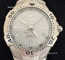 Seiko Kinetic Auto Relay 5J22-0A60 Watch Used with Box