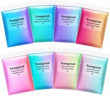 8 Colors Chameleon Mica Powder, Epoxy Resin Color Pigment Powder, Color Shift...
