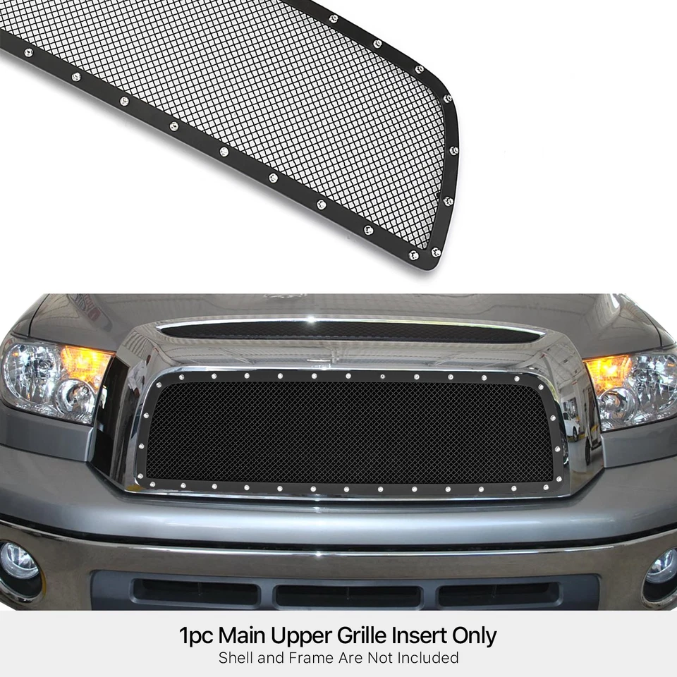 Inserto de rejilla de malla de acero inoxidable para Toyota Tundra 2007-2009 Foto 3 de 3