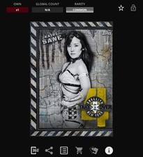 DIGITAL Topps WWE Slam 18 - NXT TAKEOVER Black - KAIRI SANE