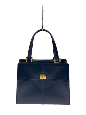 YVES SAINT LAURENT Handbag Leather NVY from Japan | eBay