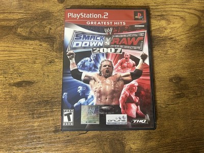 WWE SmackDown vs. Raw 2007 (Sony PlayStation 2, 2006) Complete CIB W/ Manual