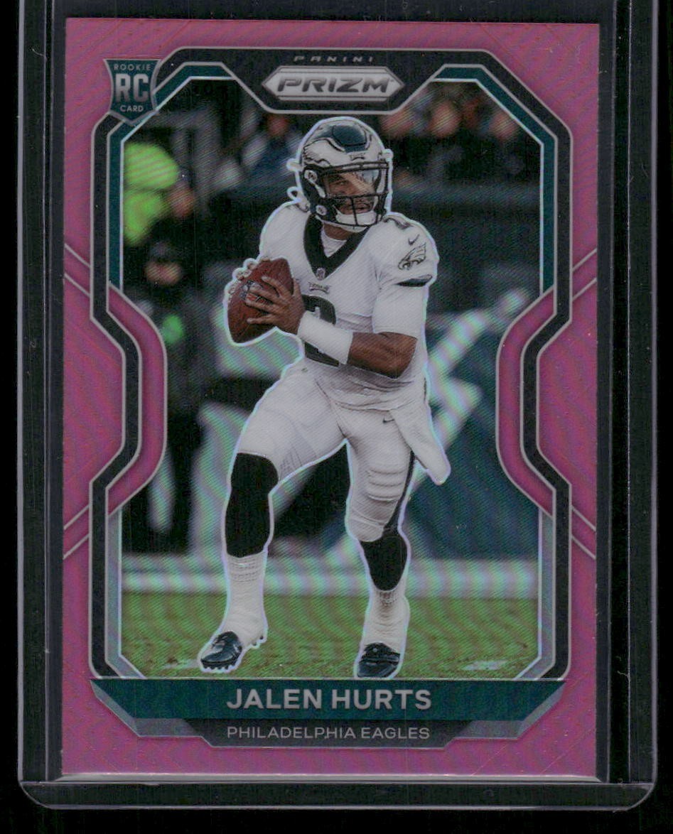 2020 Panini Prizm Jalen Hurts Pink Rookie 343