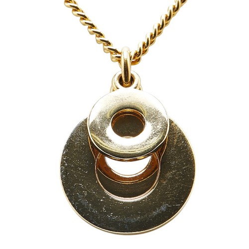 CELINE Circle logo Necklace Women 【Used】 - Picture 3 of 7