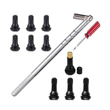Tire Valve Stem Installer Tool Puller Kit With Tr412 Tr413 Stems Valve Cores Tire Valve Stem Installer Tool Puller Kit With Tr412 Tr413 Stems Valve Cores