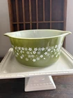 Pyrex 473 B Vintage Casserole Dish Spring Blossom Crazy Daisy. 1 Quart EUC