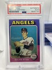 Nolan Ryan ANGELS HOF Pen  Autograph 1975 Topps Card # 500 PSA / DNA Authentic