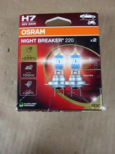 Osram Night Breaker 220 H7 +220% More Brightness Halogen Headlight Lamp New