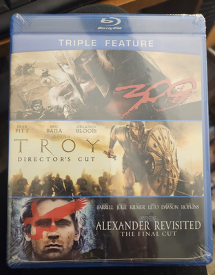 #ad 300 Troy Direct Cut Alexander Revisited: the Final Cut Blu ray 2004 NEW $17.50