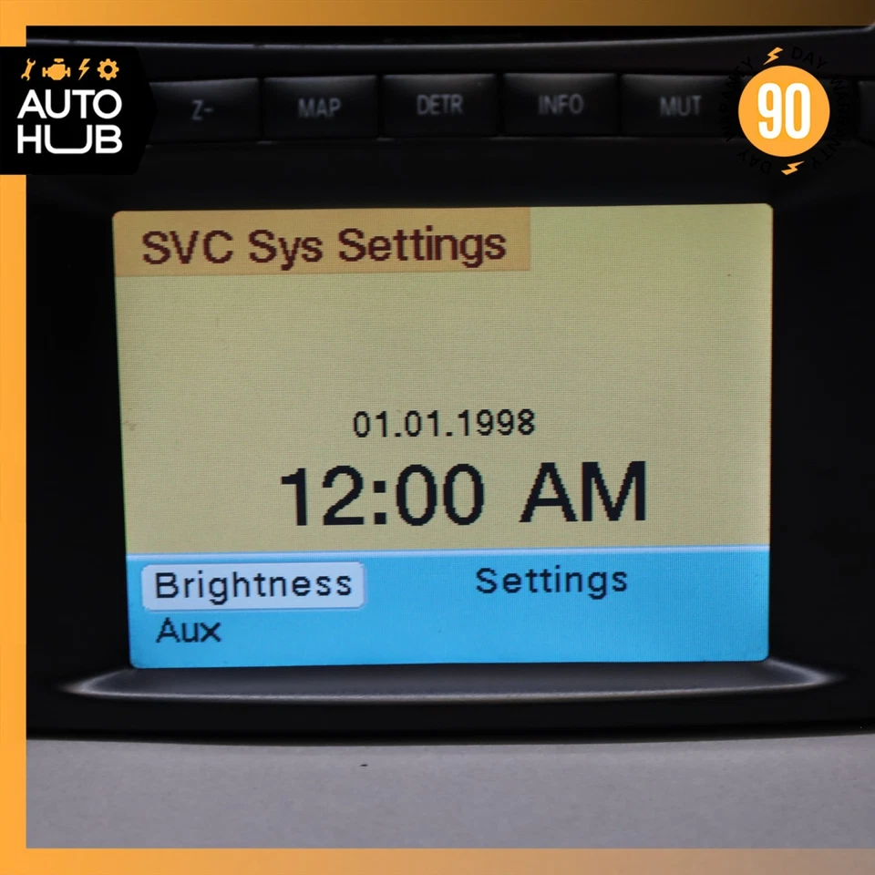 03-04 Mercedes R230 SL500 SL55 AMG Unidad principal Radio Comando Navegación OEM 46k Foto 3 de 4