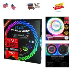 Flying Disc - 108 RGB Multicolor or 36 Monocolor LEDs, Super Bright, Smart Mo...