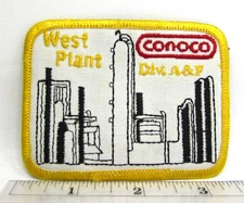 Vintage Conoco West Plant Oil Refinery Patch Div Admin & Finance Petroleum