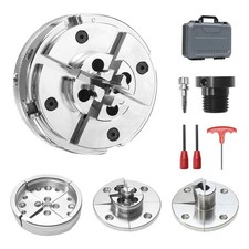 Uimoso 4-Inch Self-Centering Wood Lathe Chuck with 4 Jaws for Woodworking
