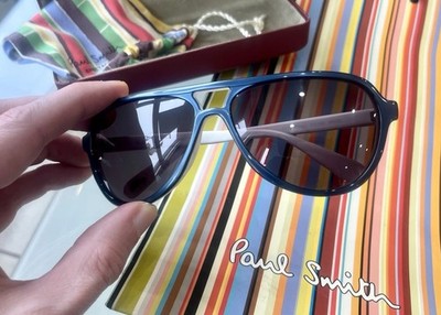 Rare Luxury Paul Smith PS 392 NVVA Blue with White Glasses Japan Authentic