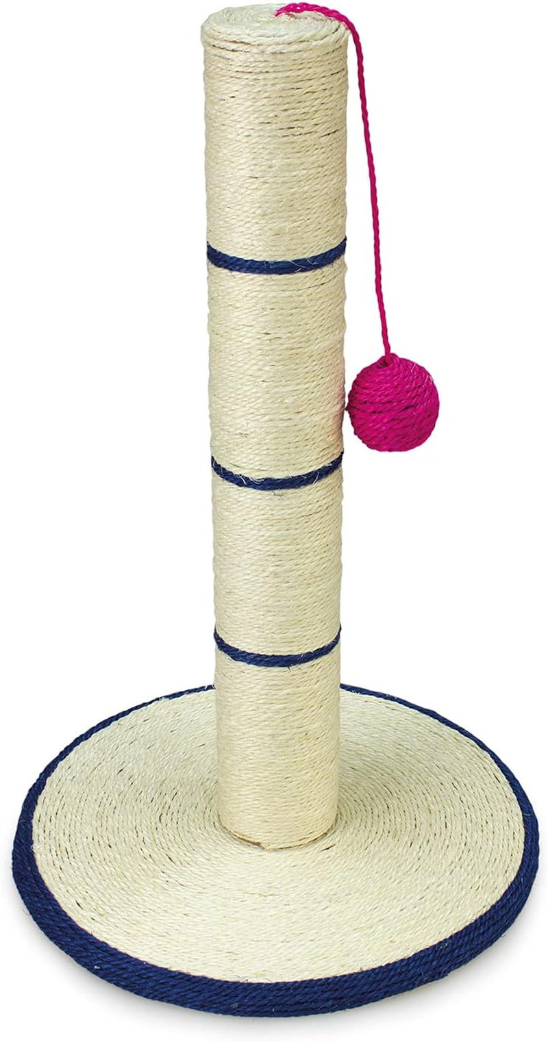 Miglior Tiragraffi Piccolo con Pallina per Gatti Felici - Bianco e Blu