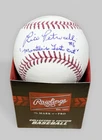 RED SOX RICO PETROCELLI SIGNED AUTOGRAPH RAWLINGS MLB BASEBALL MANTLES LAST OUT!