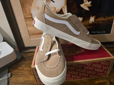 Vans Sk8-Low Incense / Beige Pig Skin Shoes Sneakers VN000BVX4MG