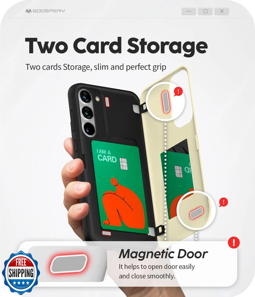 GOOSPERY Parachoques Magnético para Puerta Compatible con Funda Galaxy S23, Ca Foto 3 de 4