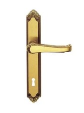 Maniglia Lady  Q8 per porta 90mm GHIDINI - ref.  394089006 ottone bronzato