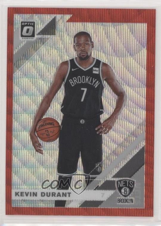 2019-20 Panini Donruss Optic Tmall Red Wave Prizm Kevin Durant #112 05l6