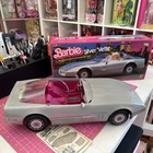 Vintage 1983 Mattel Barbie Silver Vette Car w/ Box *Missing Pieces