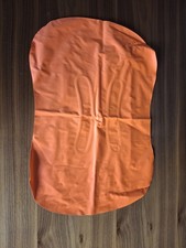 Inflatable Pillow with Bag. Orange & Grey