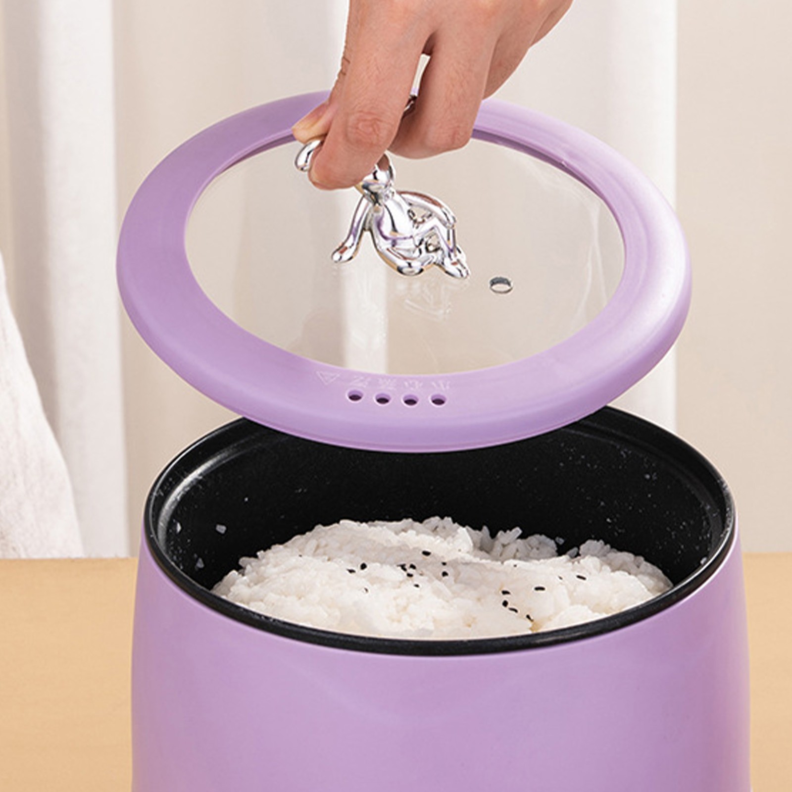 Mini Rice Cooker Smart Electric Cooker For Grain Soup 1.8L Capacity Trending