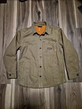 Patagonia Iron Forge Canvas Fleese Lined Jac Shirt Size XS Corriander Brown Tan