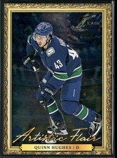 2025-26 Flair Quinn Hughes Artistic Flair #AF-5 1:125 SSP Beyond Case Hit!