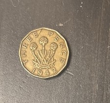 1942 Three pence Coin George VI