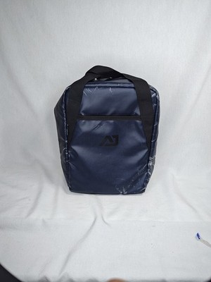 Atley James Blue Square Cooler Lunch Bag Sack Insulated Zip Closure 