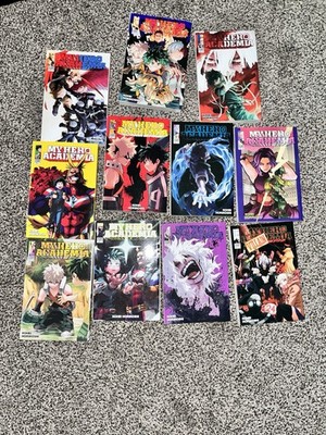My Hero Academia Manga Lot (12 Books) + Villains Spinoff   Great Condition