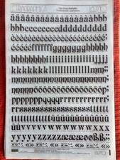 Tre Letraset LETTERE ISTANTANEE lettere di trasferimento 72pt 17mm RAFFAELLO BELLO