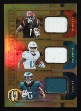 JA'MARR CHASE JAYLEN WADDLE DeVONTA SMITH 2021 Panini Gold Standard #8 of 149 🔥
