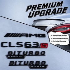 F&uuml;r Mercedes CLS AMG dunkle Sticker CLS63S BITURBO4matic 4 St&uuml;ck Packung
