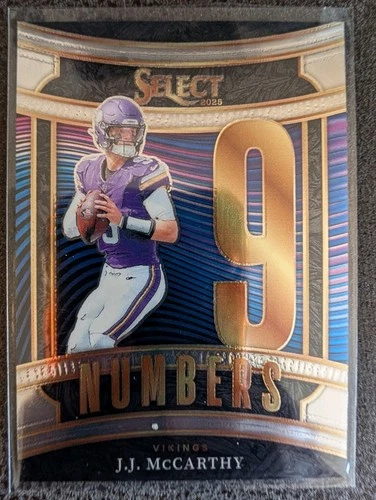 2025 Panini-Select Football J.J. McCarthy Numbers 9 #14