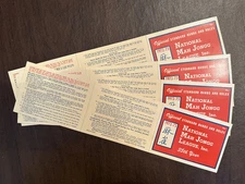 1972-73 National Mah Jongg League Official Std Hands and Rules Card Set of 4