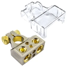 Dual 1/0 4 8 Gauge High Quality Positive or Negative Battery Terminal 4 inputs