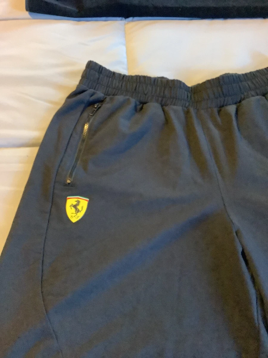 Puma Ferrari Athletic Shorts Black Yellow Size Large Men s EUC eBay
