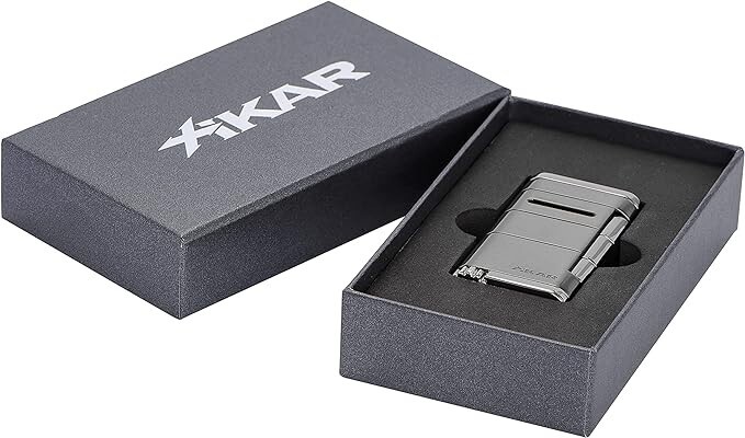 Xikar Allume Single Flame Cigar Lighters, Gunmetal