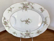 Theodore Haviland Serving Platter 14” ROSALINDE Meat Platter Excellent Cond.