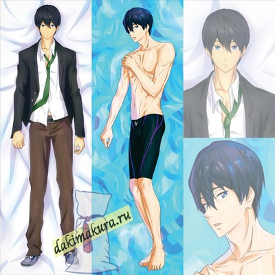 Rin Matsuoka Dakimakura pillow case 50x150cm Fabric peach skin N332 Free