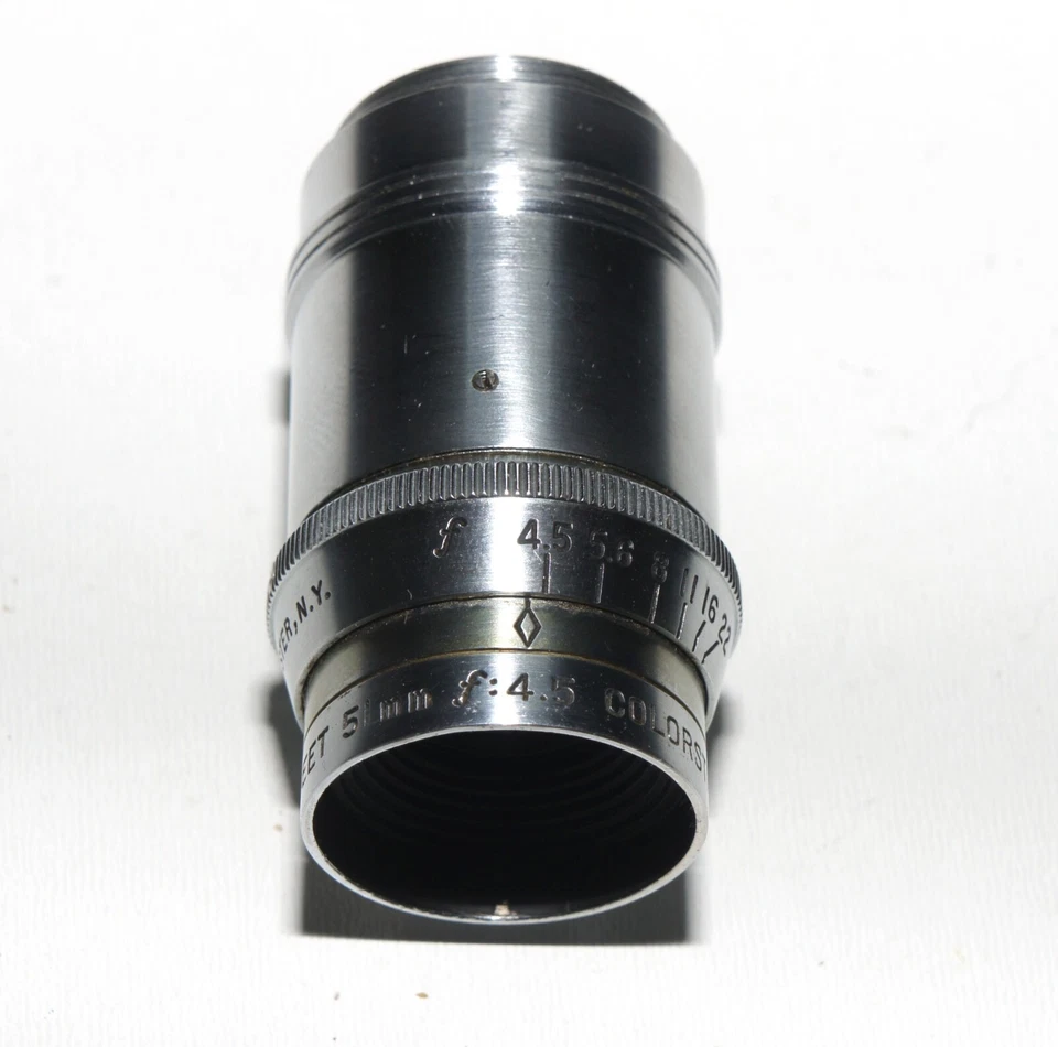 VERY RARE Elgeet COLORSTIGMAT 51 mm F4.5 C-Mount Movie 16mm Cine Lens FITS BMPCC - Image 3 of 4