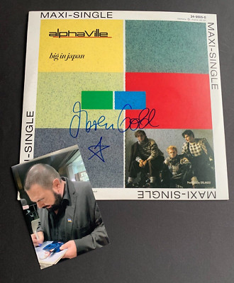 MARIAN GOLD 'ALPHAVILLE' In-person  signed Vinyl/LP Maxi Autogramm + Foto