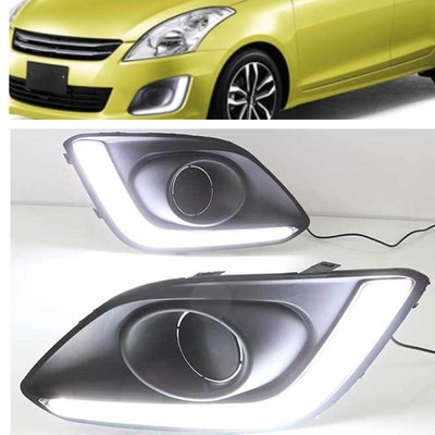 Left & Right Car Daytime Running Light DRL White For Suzuki Swift 2014 2015-2017
