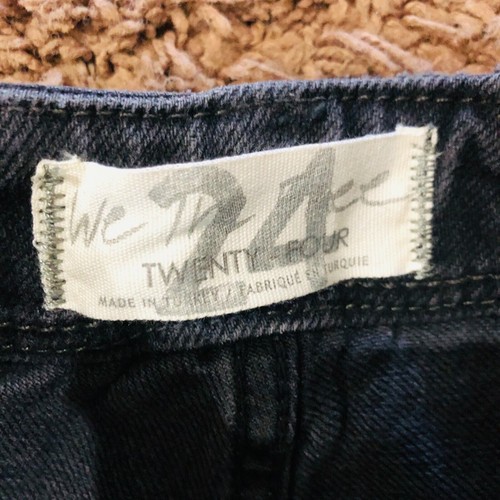 Free People Women's Florence Flare Jeans High Rise Black Charcoal Size 24 - Picture 4 of 7