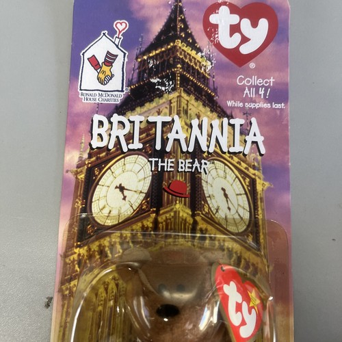mcdonalds ty beanie babies 1999 Three Babies Maple-Glory- Britannia - Picture 2 of 7