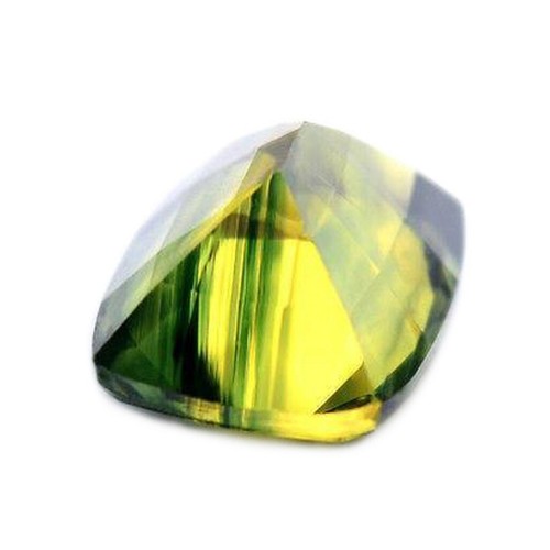 Zertifiziertes 1,05ct natürliches grünes gelbes Saphir SI Klarheit Madagaskar Kissen - Bild 3 von 3